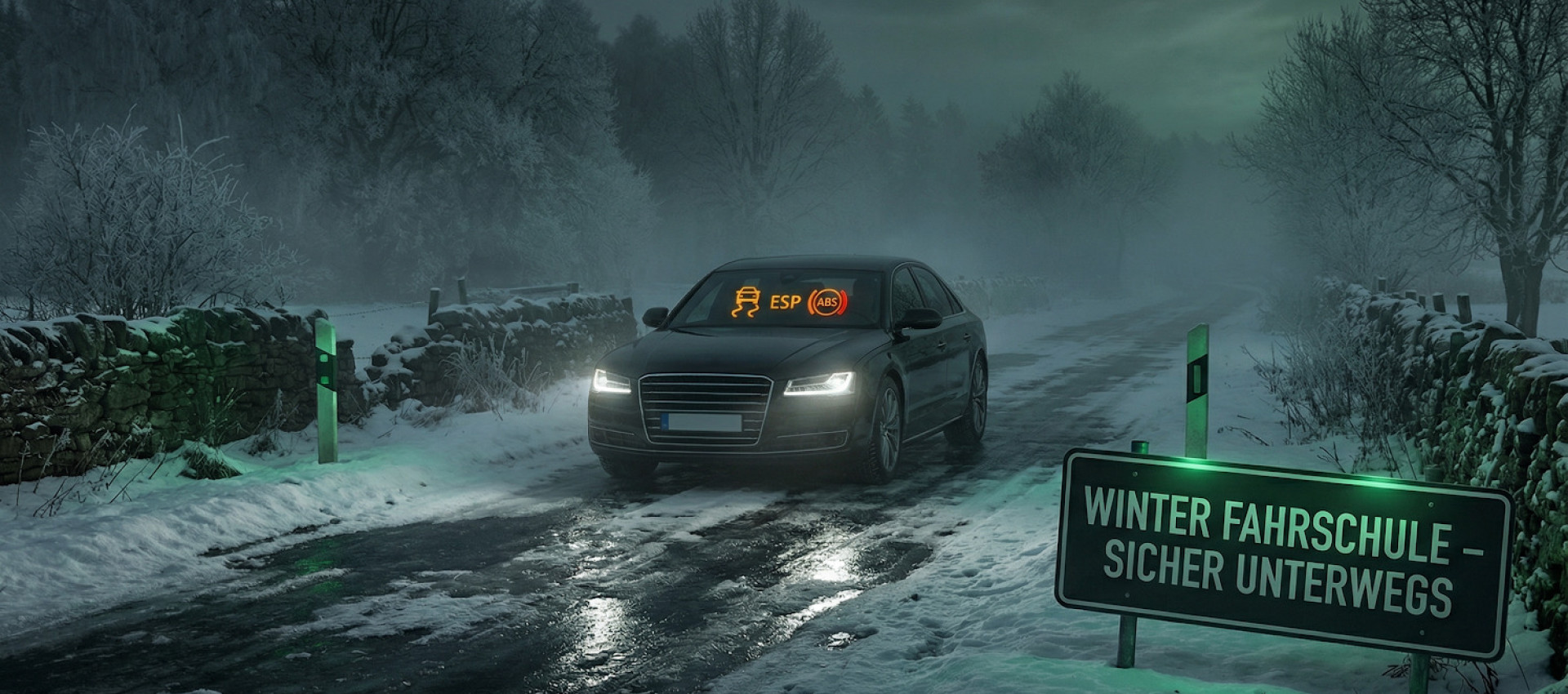 Blitzeis, ESP und ABS: Wenn Theorie pl&ouml;tzlich lebenswichtig wird